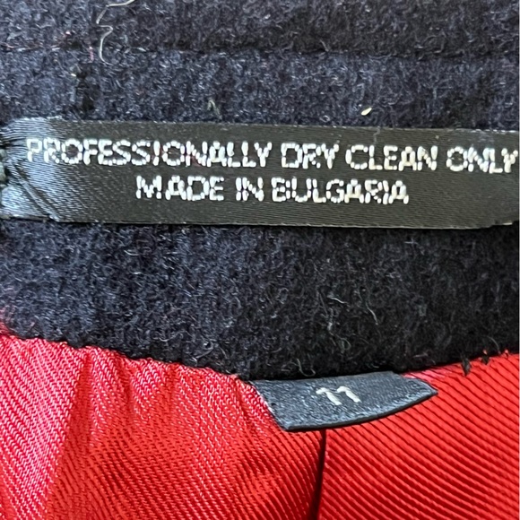 Royal Balkan Tailors Vintage Dead Stock Red & Black Wool Blazer Size 11 … - Picture 13 of 16